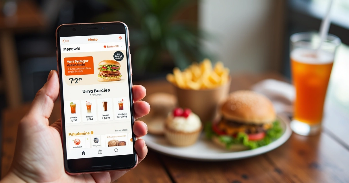 Cardápio digital com combo promocional e itens adicionais 
