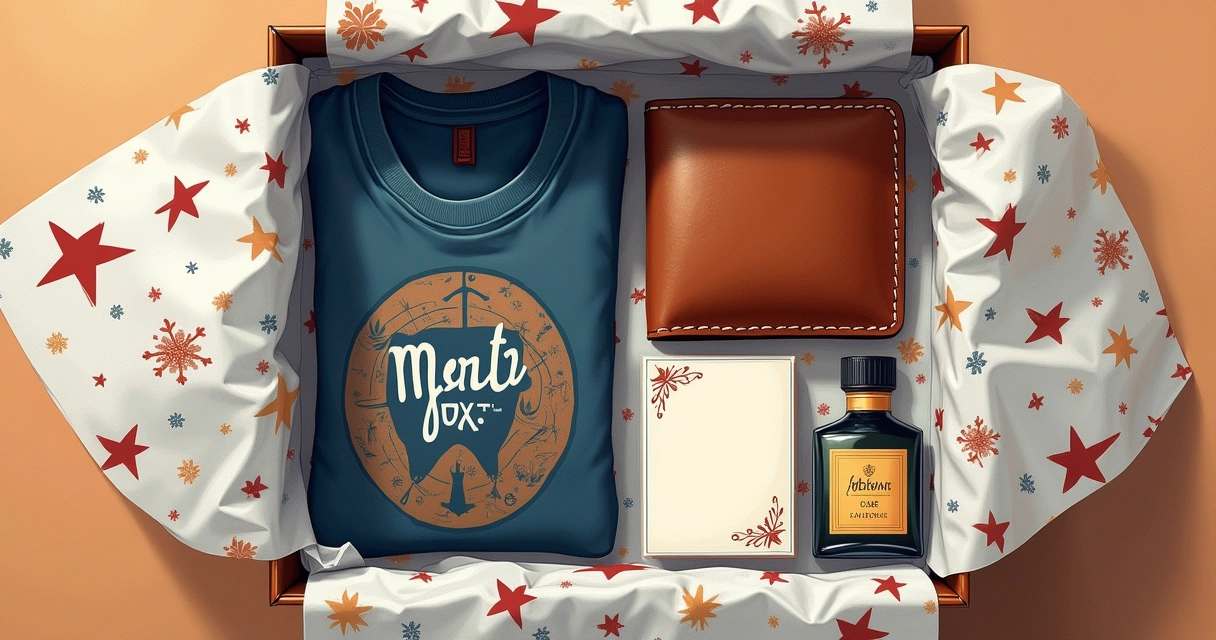 Combo de presentes masculinos em caixa decorada