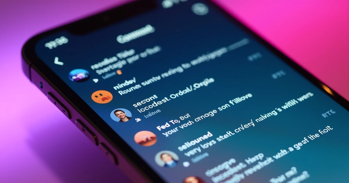 Tela com comentários do Instagram com respostas automáticas ao lado de um ícone de IA 