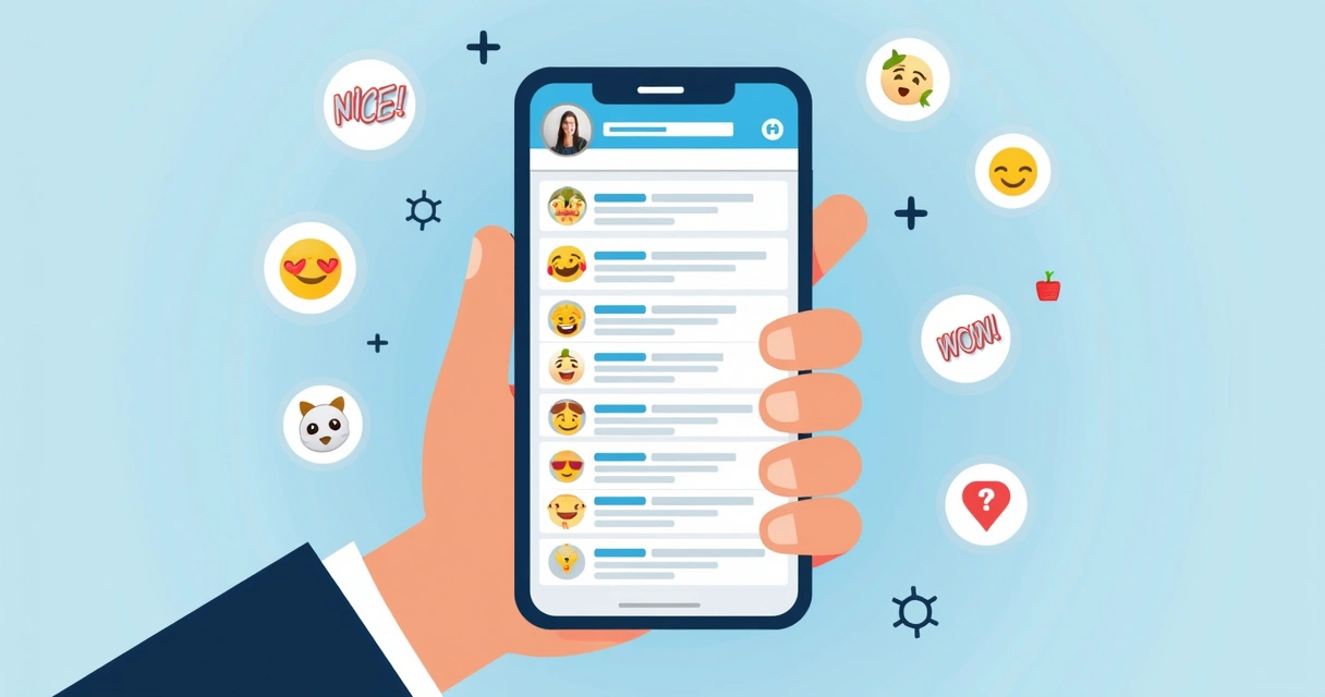 Perfil de rede social com vários comentários genéricos e repetidos. 