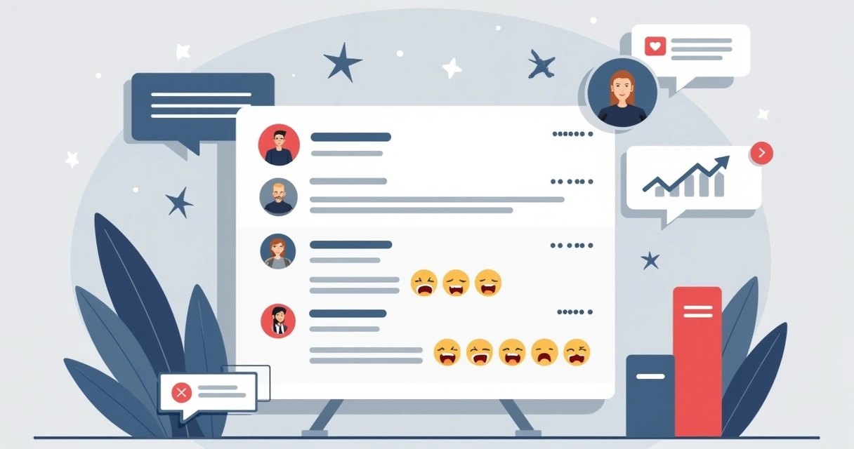 Tela de rede social com comentários negativos sob postagem de influenciador