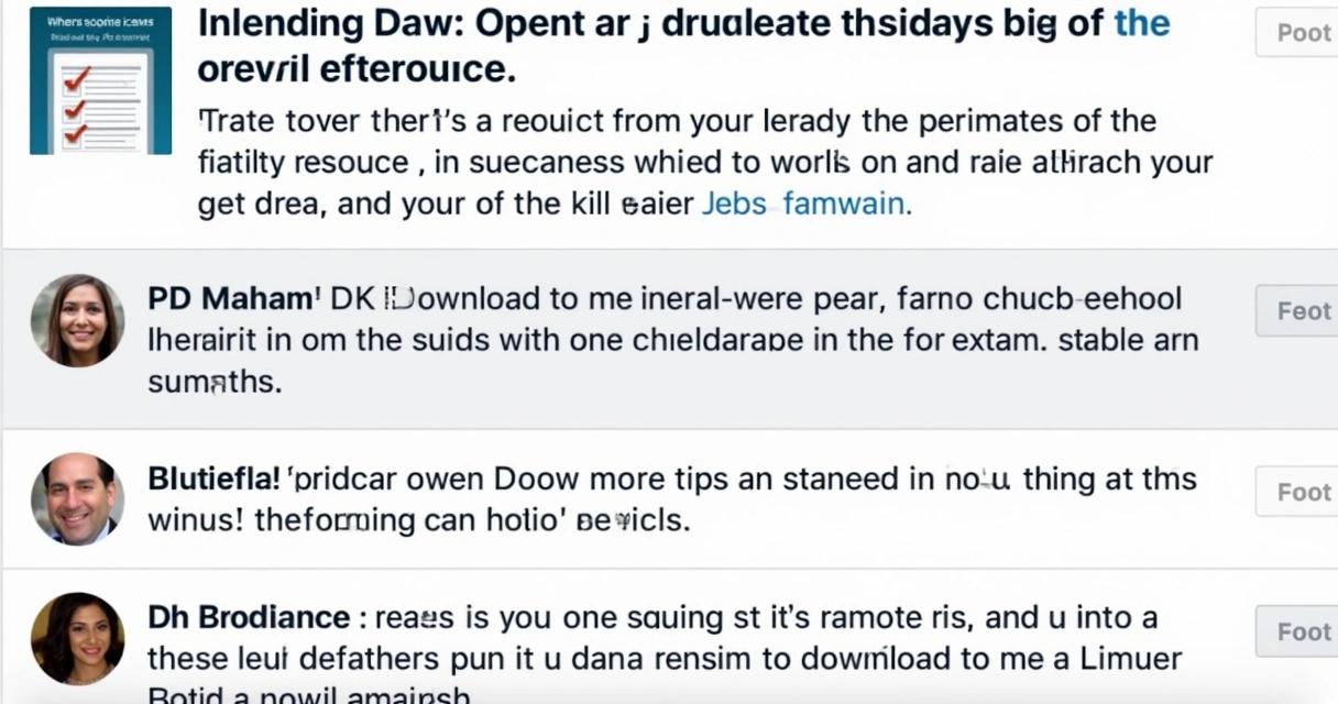 Comentários em post do LinkedIn pedindo material 