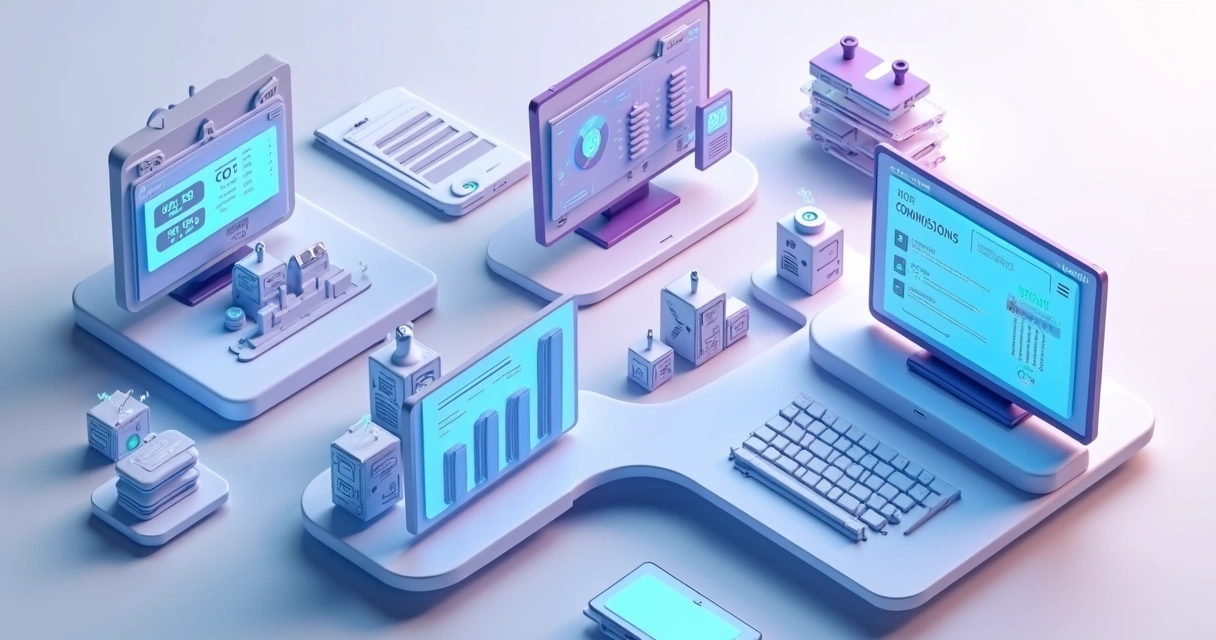 Stack Comercial em 2026: 7 Ferramentas Para Vendas B2B Tela moderna com cálculos de comissões automatizados