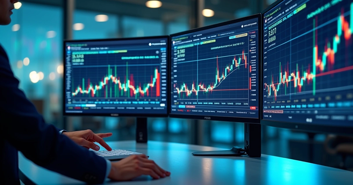 High-resolution screen showing commodity derivative management software dashboard with real-time market data and AI alerts 