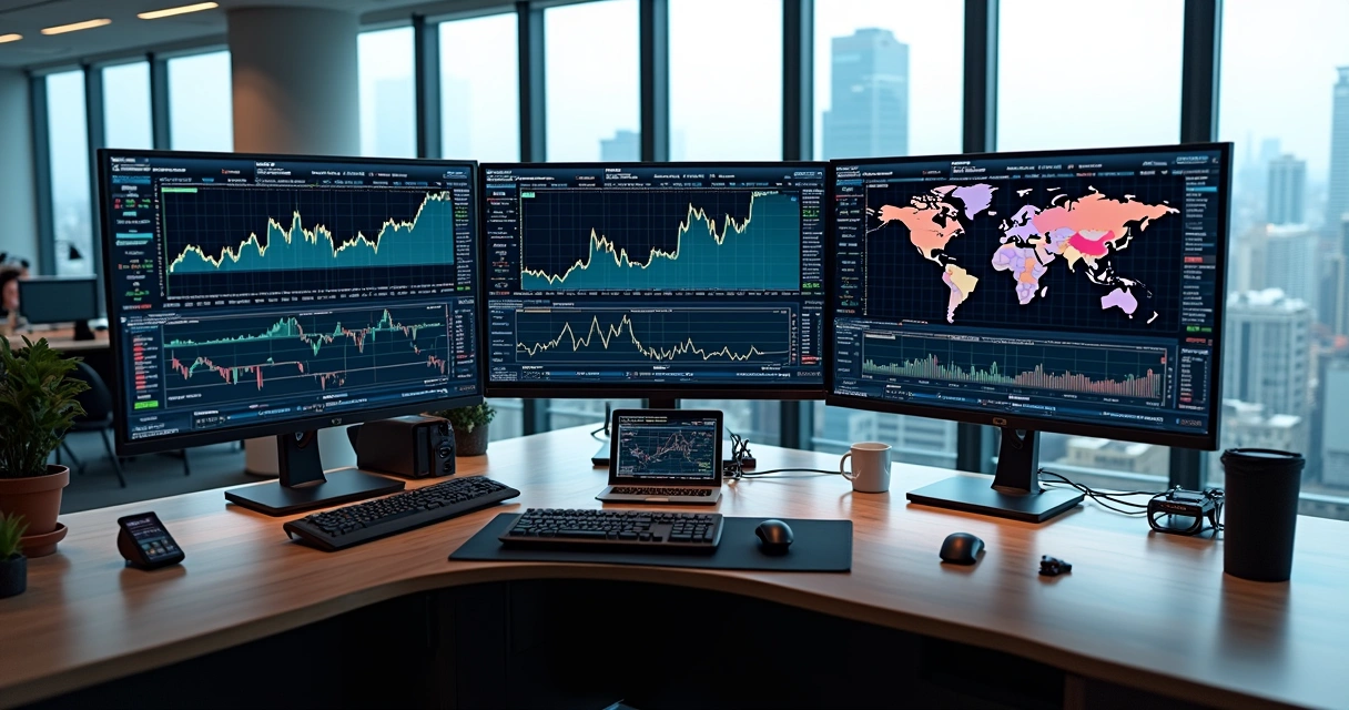 Advanced commodity trading risk dashboard with charts and real-time metrics