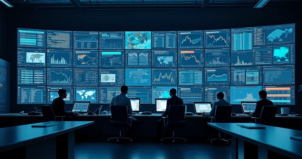 Commodity trading dashboard with multiple graphs and risk metrics