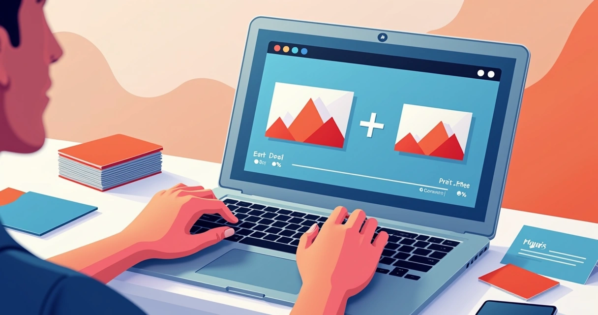 Processo de compactação de imagens em site corporativo