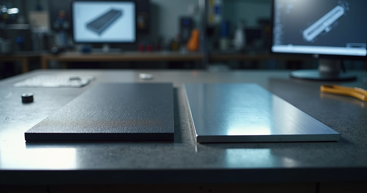 Comparação detalhada entre chapas de aço carbono e inox em ambiente industrial 