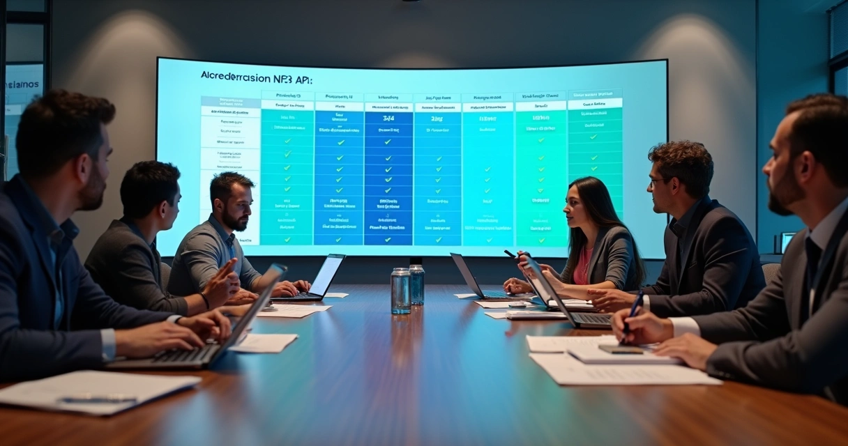 Dashboard com telas exibindo comparação de APIs NFS-e lado a lado 