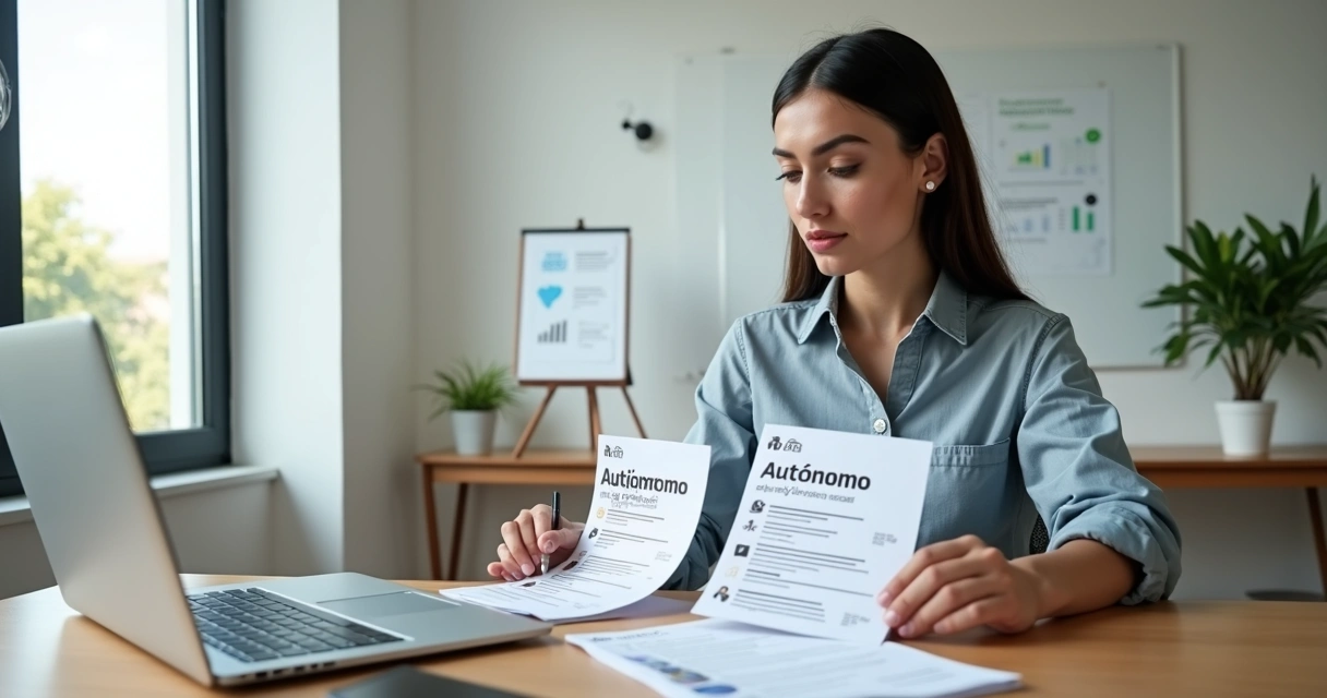 Profissional comparando opções de tributos como autônomo ou PJ em 2026 