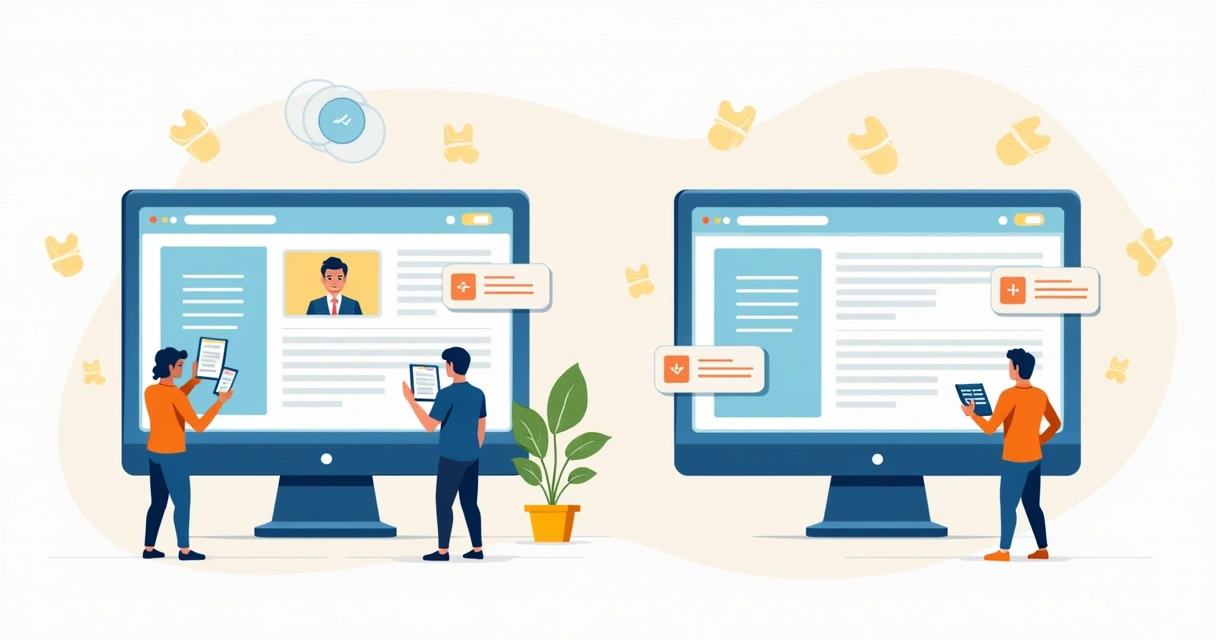 Tabela comparando catálogo B2B e B2C lado a lado 