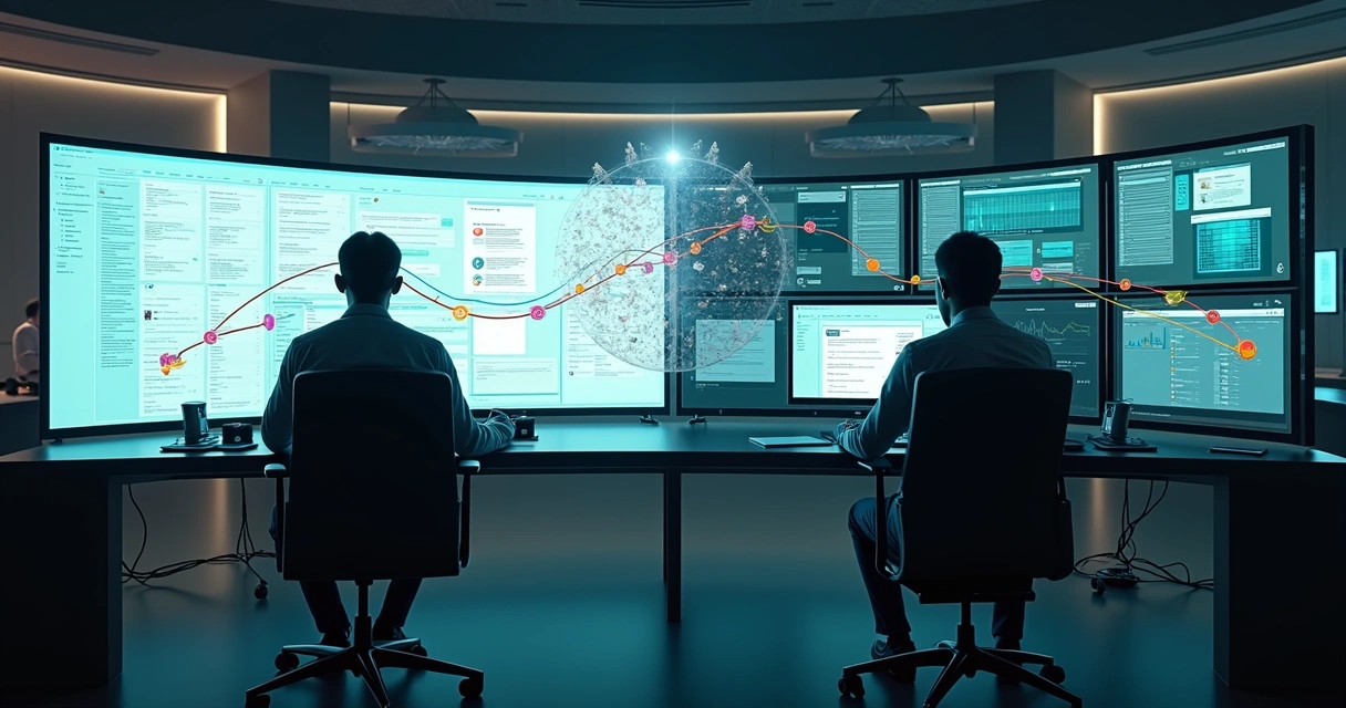 Comparação visual entre COS centralizado e hub integrador em operação multicanal 