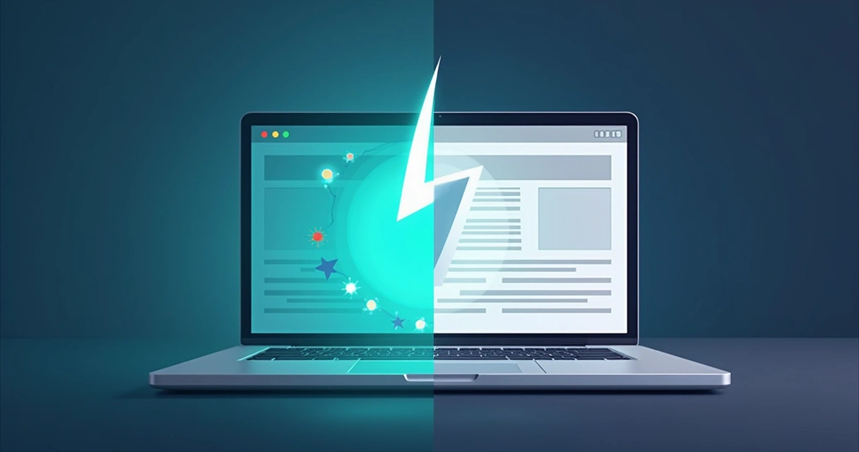 Comparação de velocidade entre criadores de site 