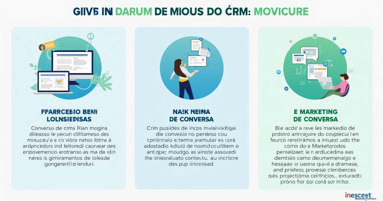 Infográfico comparando diferentes CRMs com destaque para o Marketing de Conversa 