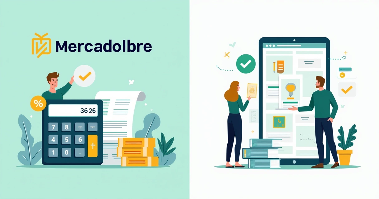 Gráfico lado a lado sobre taxas do Mercado Livre e alternativas B2B