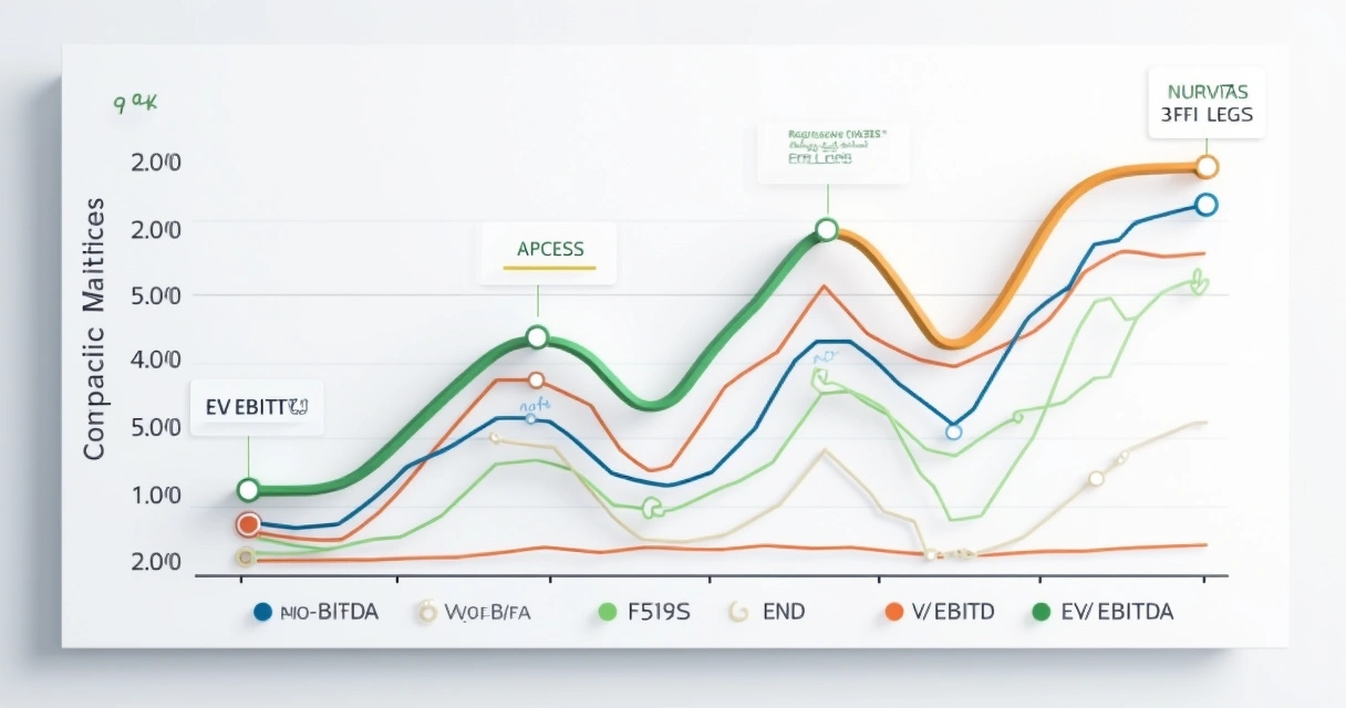 Comparação de múltiplos financeiros entre empresas 