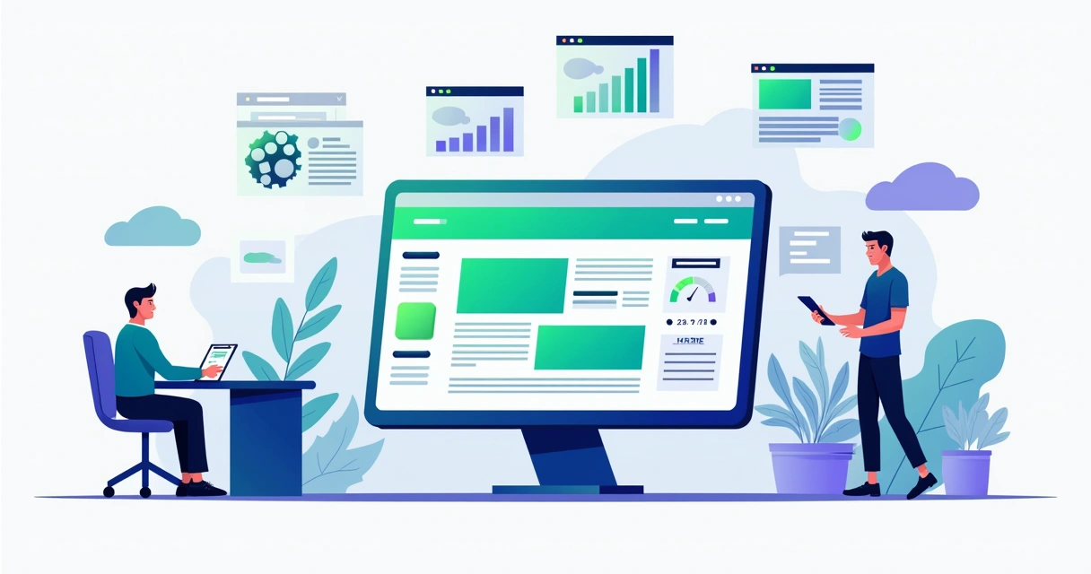 Painel comparando ferramentas de landing pages destacando plataforma em evidência 