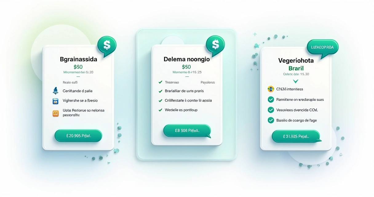 Tela comparativa entre plataformas de propostas digitais mostrando preços, idiomas e integrações 
