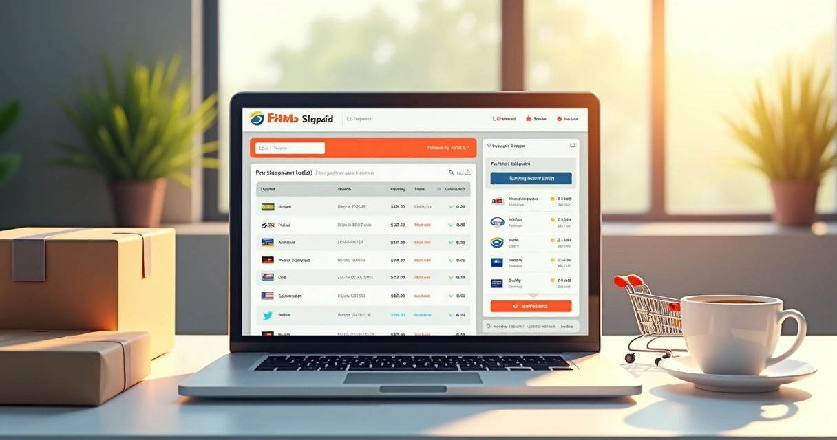 Tela de um computador exibindo diferentes opções de frete para uma loja virtual, com botões de seleção e destaque para preços.