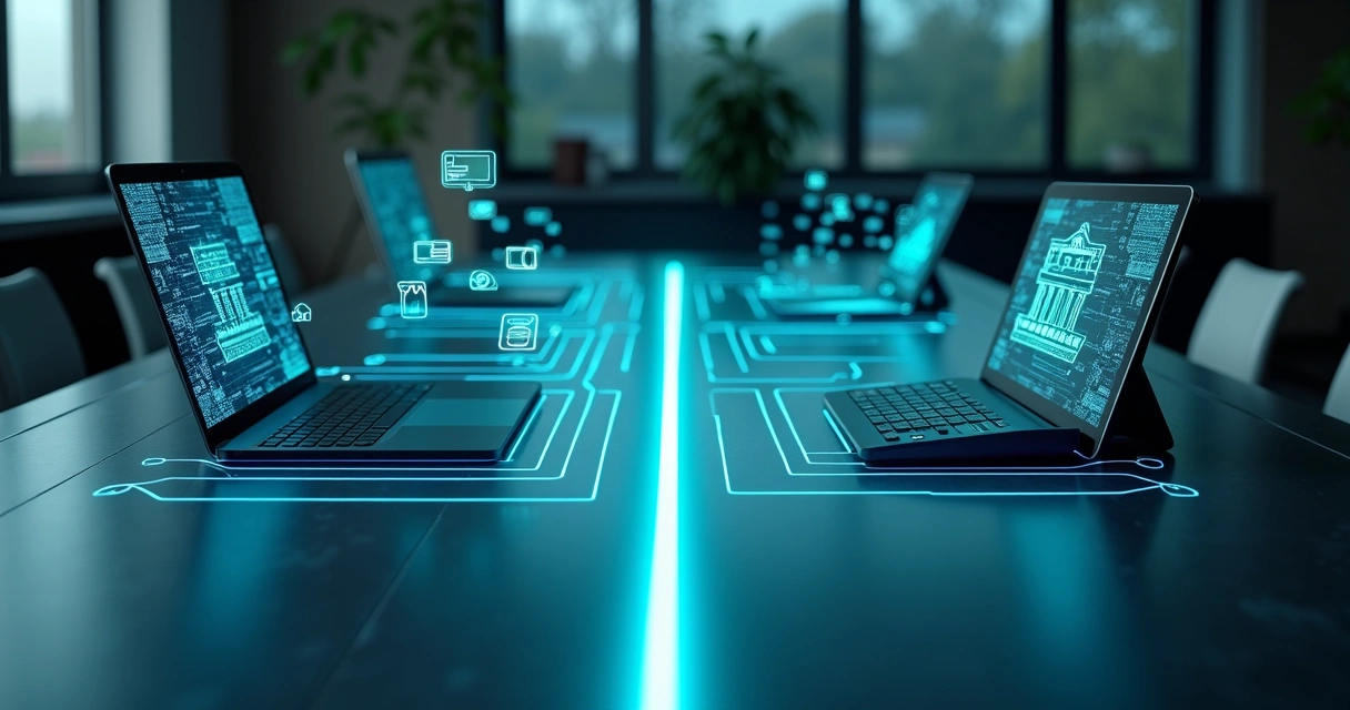 Representação conceitual comparando gateway e subadquirente no fluxo de pagamentos digitais 