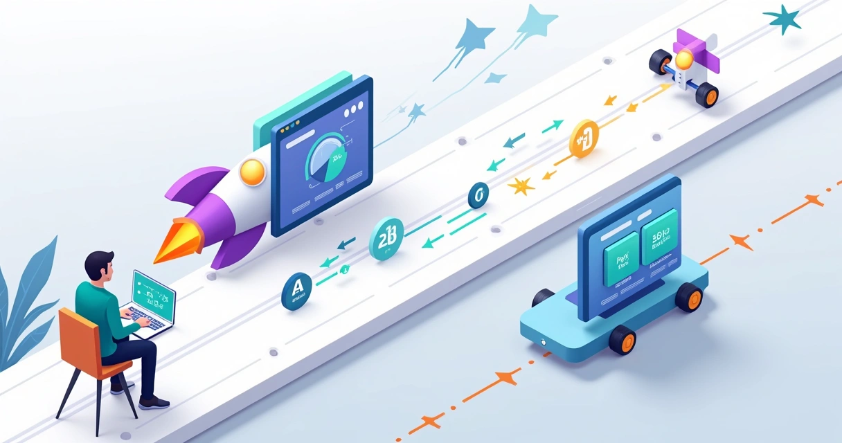 Comparação visual entre GreatPages e Hostinger destacando geração de leads 