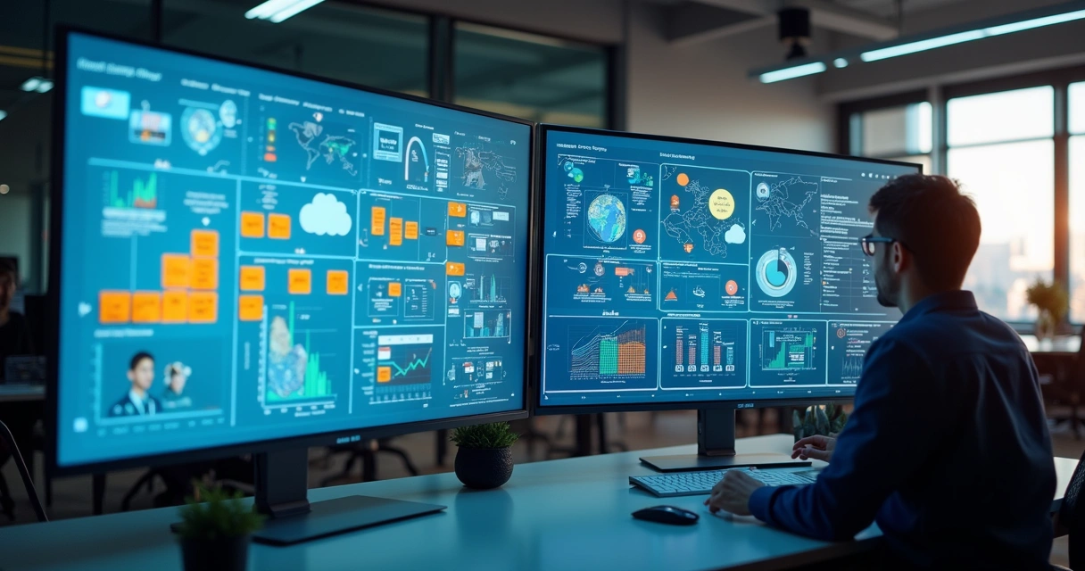 Dois painéis lado a lado comparando pros e contras dos modelos interno e terceirizado de enriquecimento de leads 