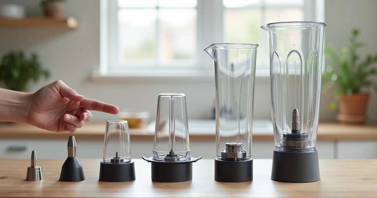 Comparação de lâminas e jarra de liquidificadores diferentes 