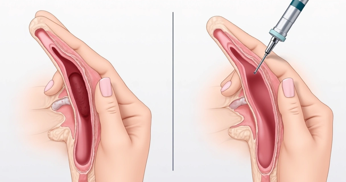 Comparação visual de diferentes técnicas de aumento peniano com destaque para ácido hialurônico 