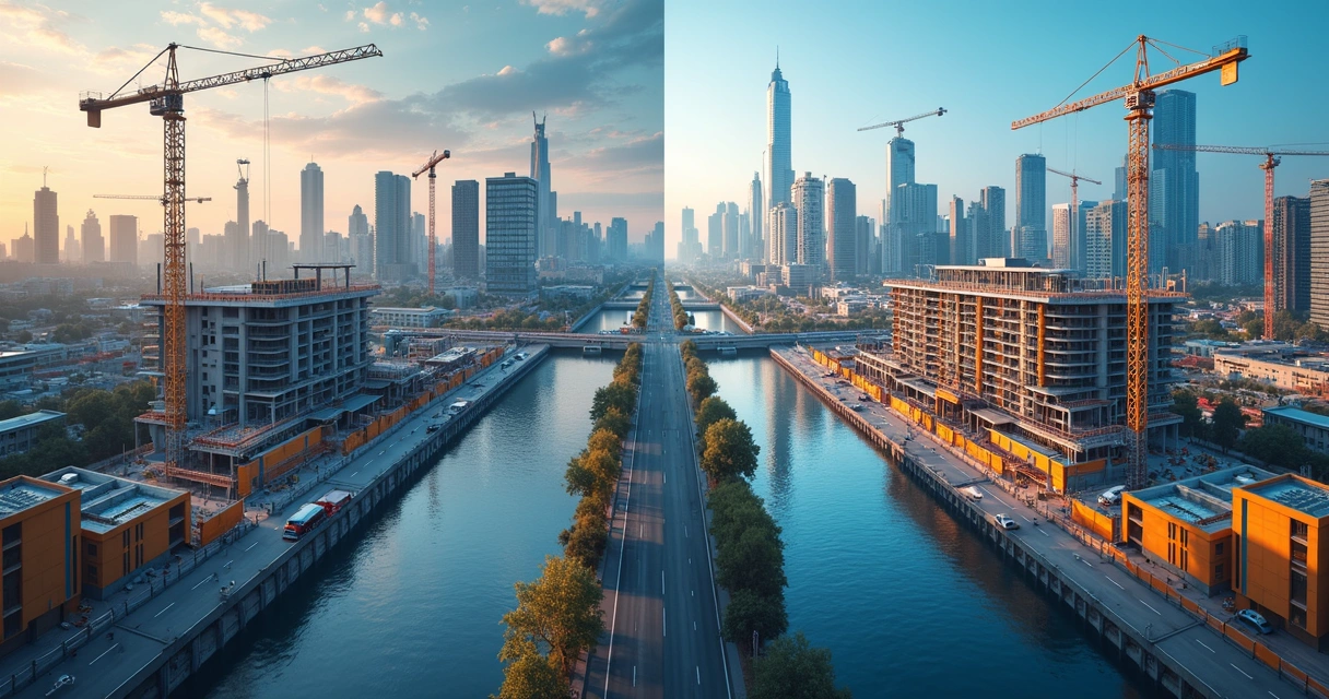 Comparação de indicadores em diferentes obras 