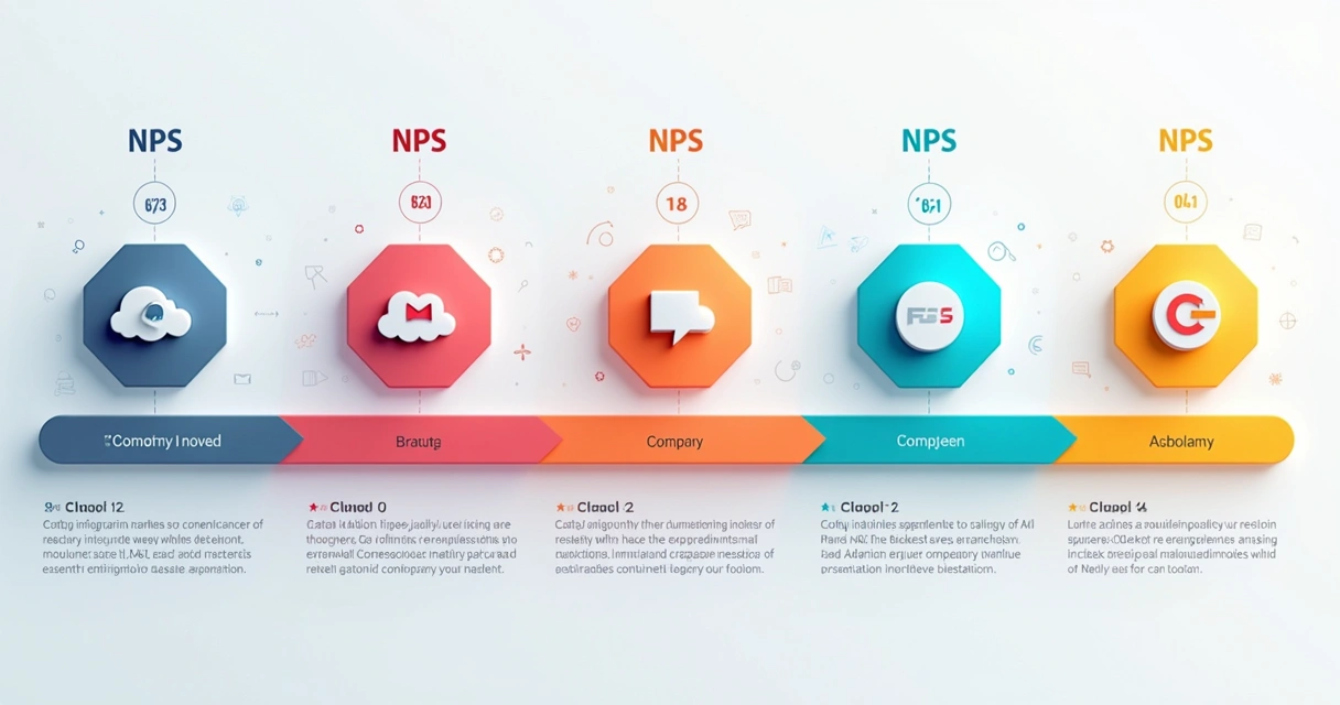 Comparativo de NPS entre empresas usando estudo de benchmarking 