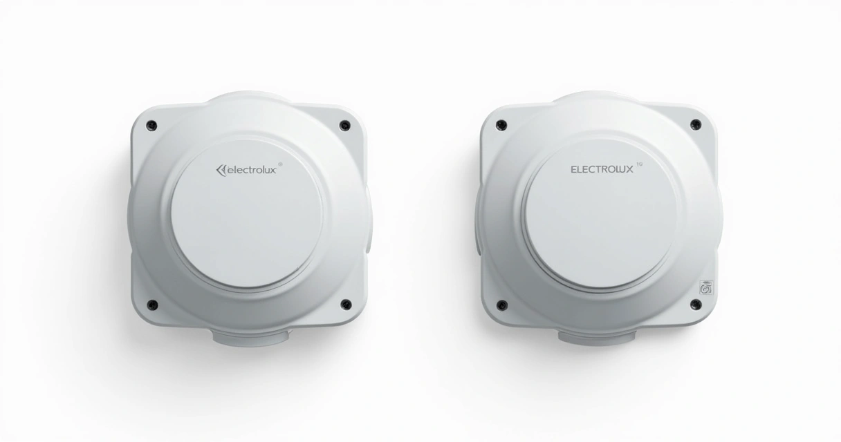 Peça de eletrodoméstico original e peça genérica lado a lado 