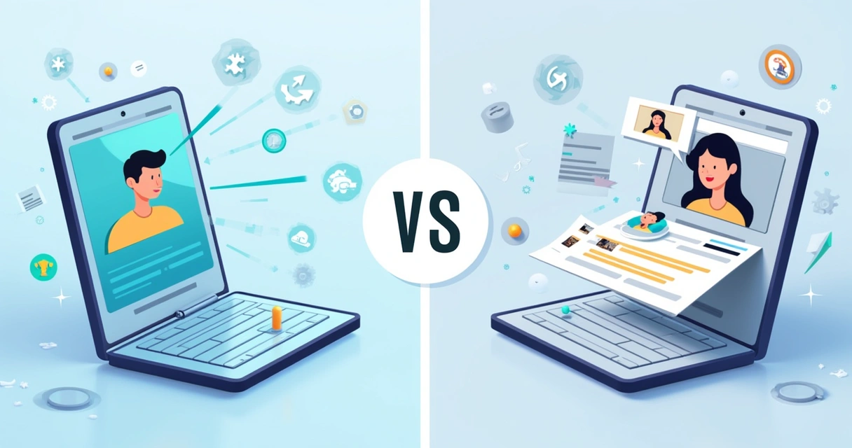 Comparative illustration of Flutter