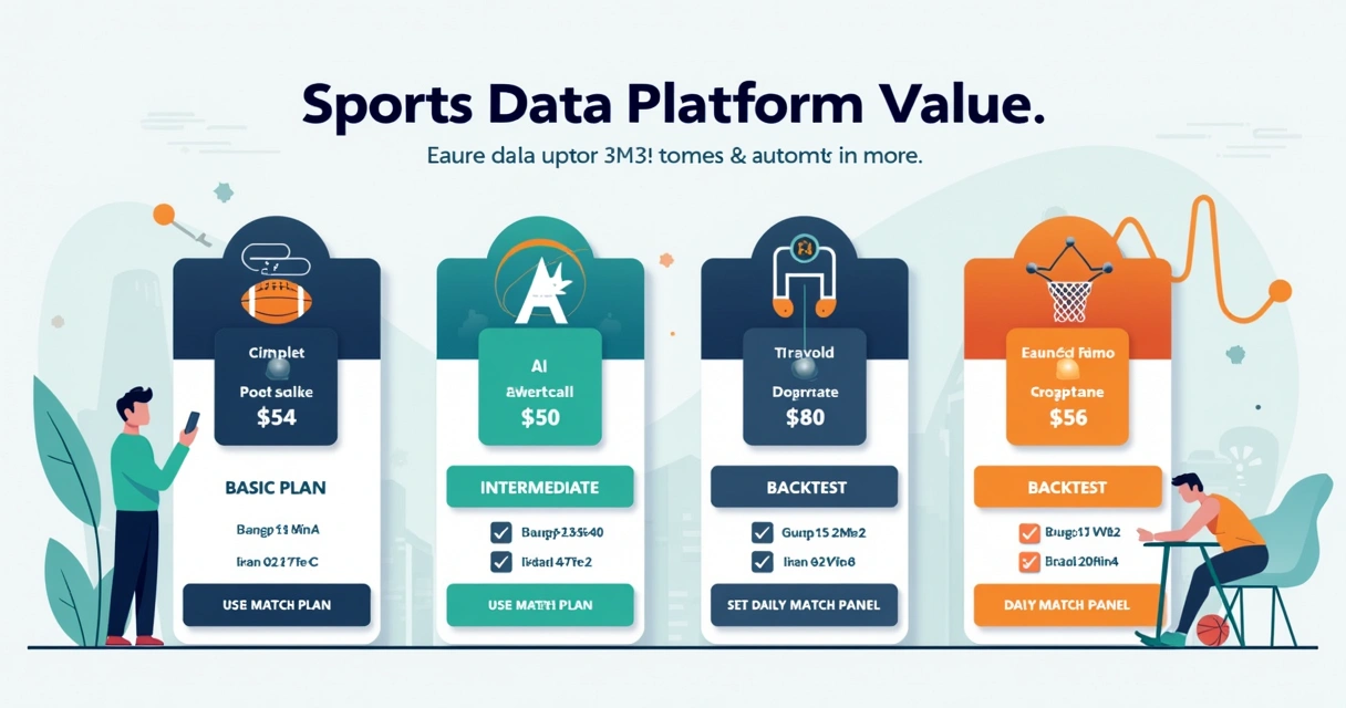 Comparação visual entre preço e recursos de plataformas esportivas 