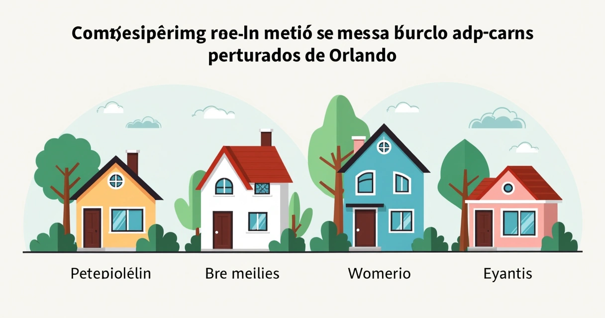 Graph comparing house prices in different neighborhoods of Orlando 