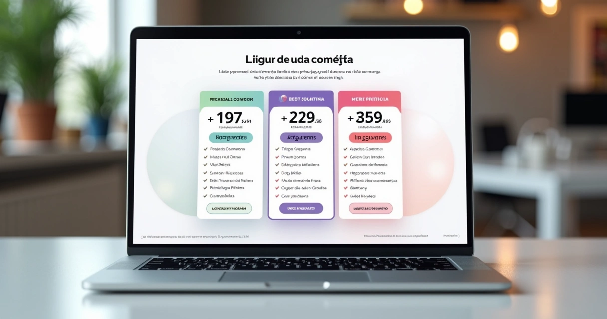 Bloco de preços em landing page com plano destacado e botão de compra 