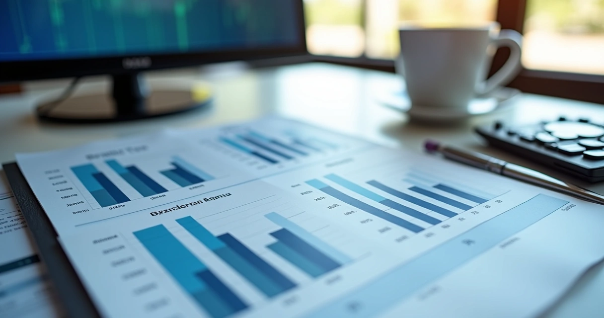 Tela com comparação entre dois regimes tributários e gráficos financeiros 