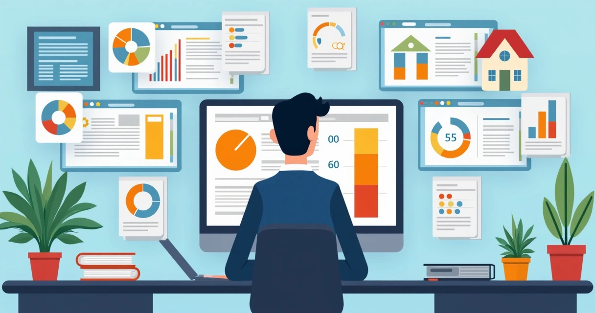 Pessoa analisando diferentes cotações de seguros de vida lado a lado 