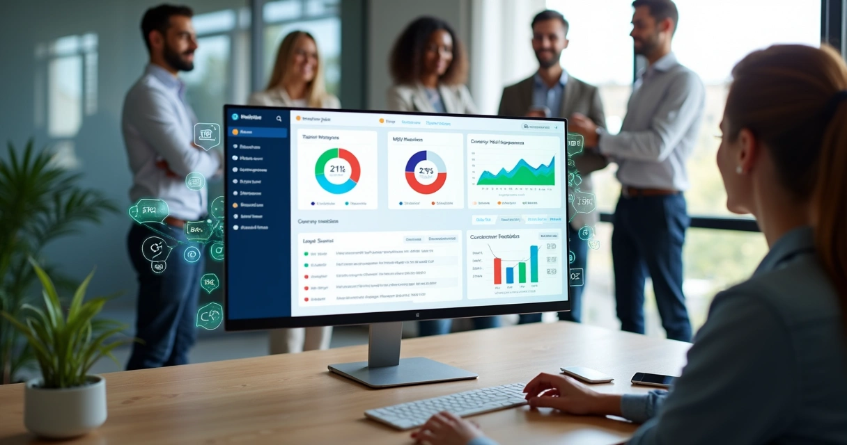 Tela com três painéis comparando softwares de feedback de clientes 