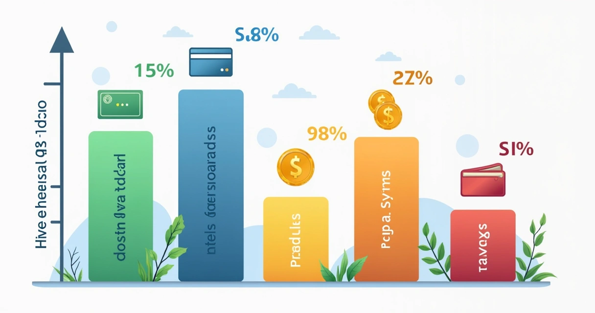 Gráfico comparando taxas entre meios de pagamento internacional 