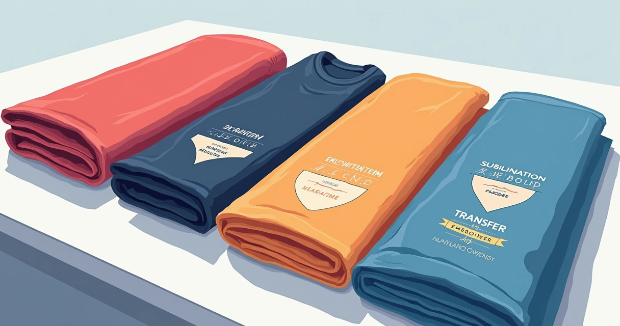 Comparação de técnicas de estamparia em amostras de camisetas 