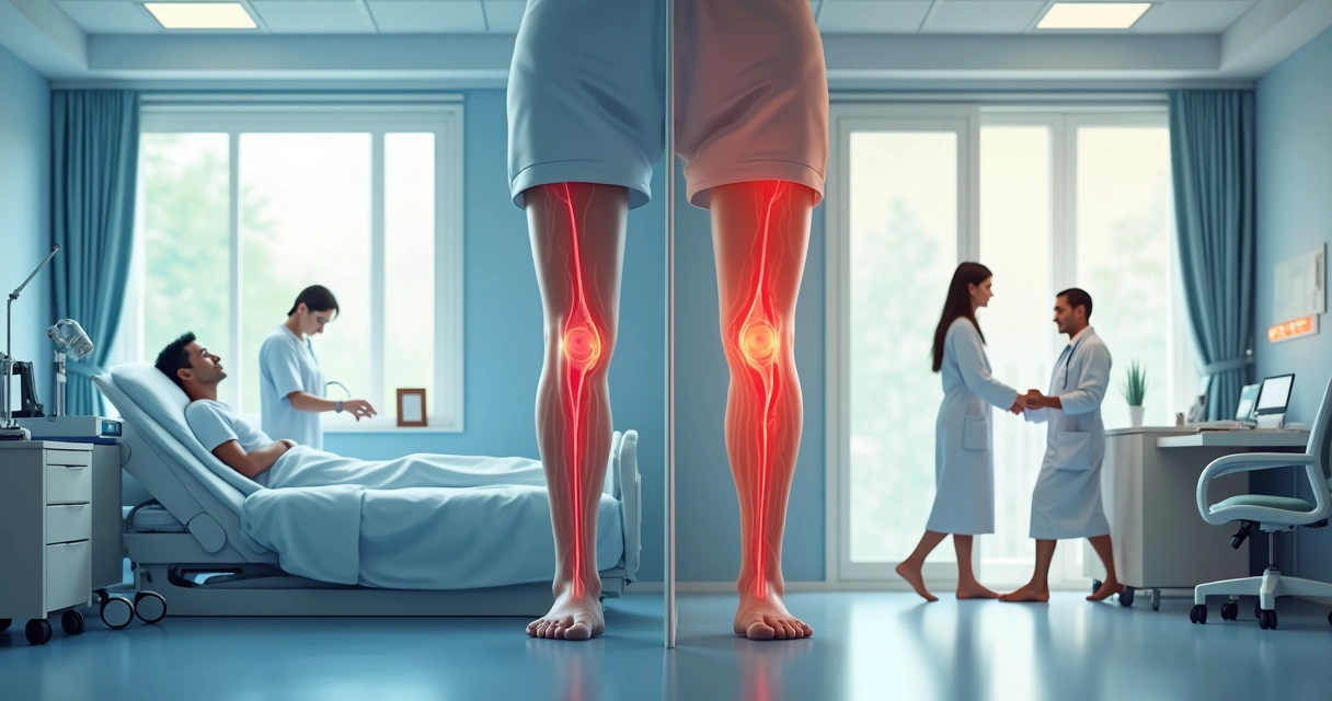 Comparação do tratamento antigo e moderno de varizes 