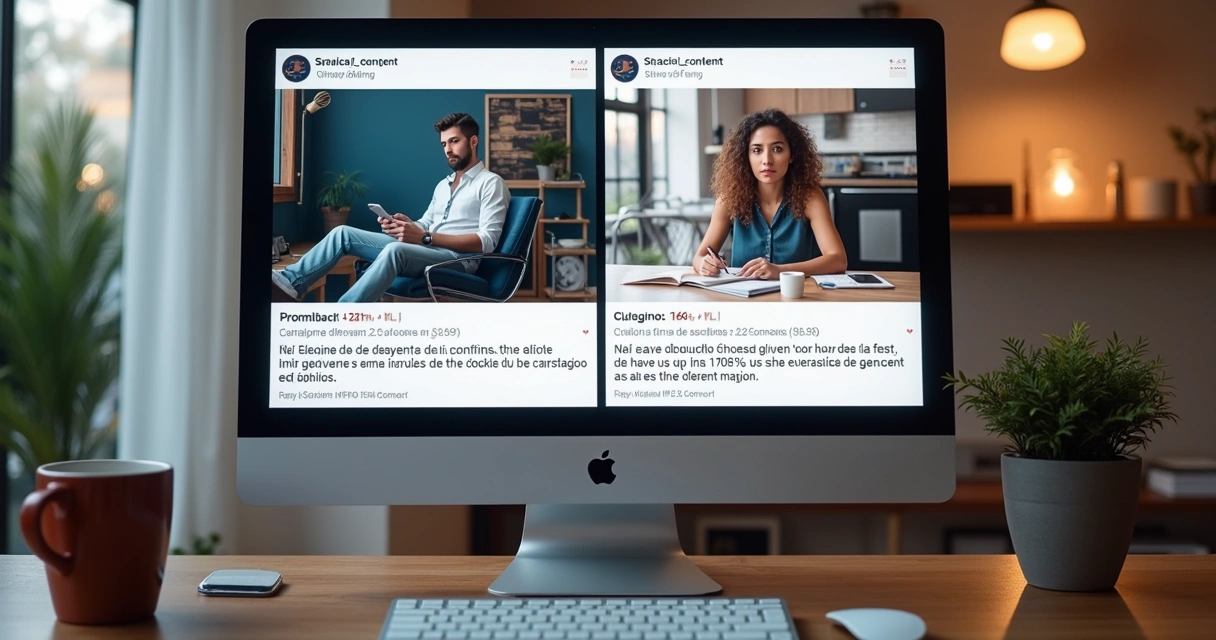 Comparativo de desempenho de dois criativos com UTM content diferente 