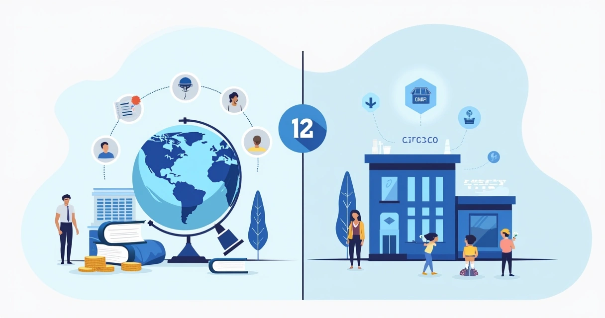 Ilustração comparativa entre trust internacional e holding nacional 