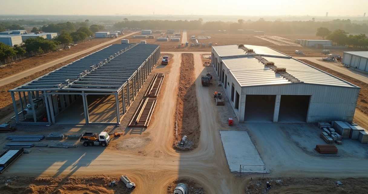 Galpão Industrial: Comparativo entre Pré-Fabricado e Construção Convencional