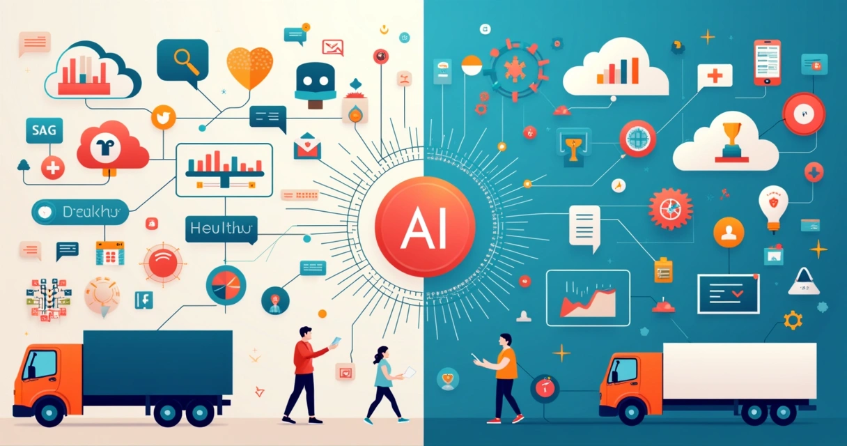 Comparação entre IA horizontal e vertical 