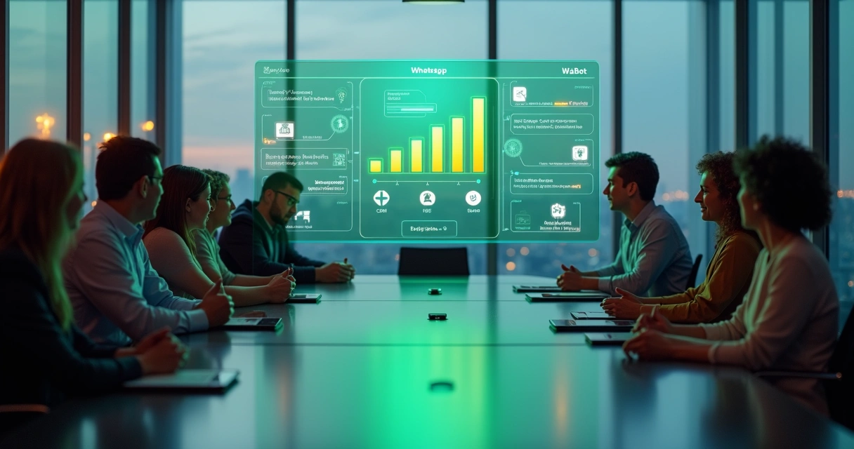 Painel comparativo de ferramentas de IA para WhatsApp sendo avaliado por empreendedores 