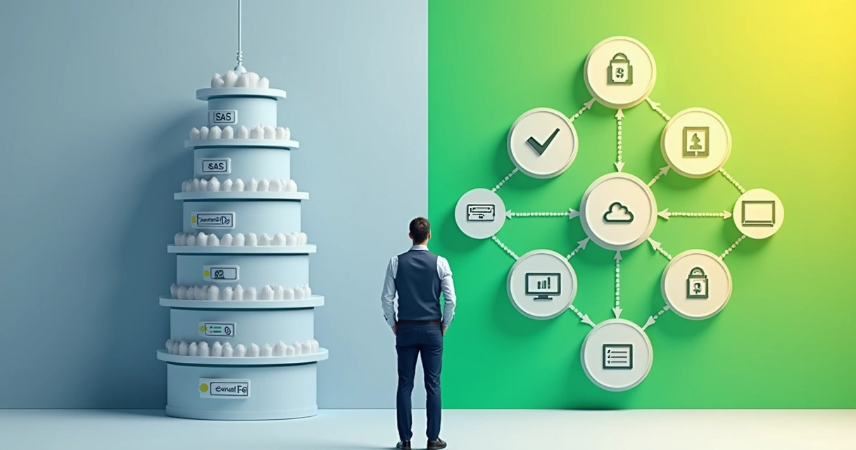 Comparativo visual entre modelos de gateway tradicional e gateway próprio modular