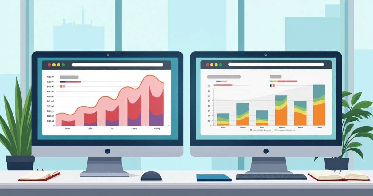 Duas telas de computador mostrando simulações de seguro diferentes 