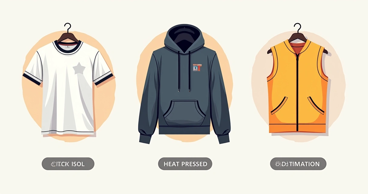 Comparativo visual entre serigrafia, DTF e sublimação em tecidos diferentes 
