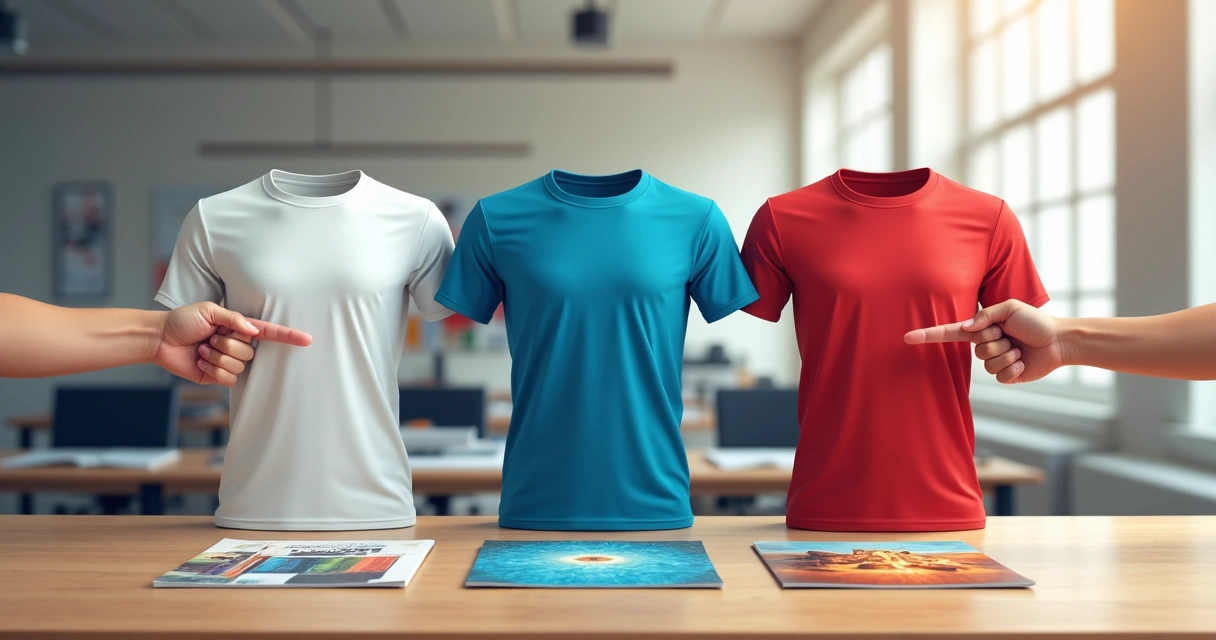 Comparação de técnicas de estamparia em camisetas de Votuporanga